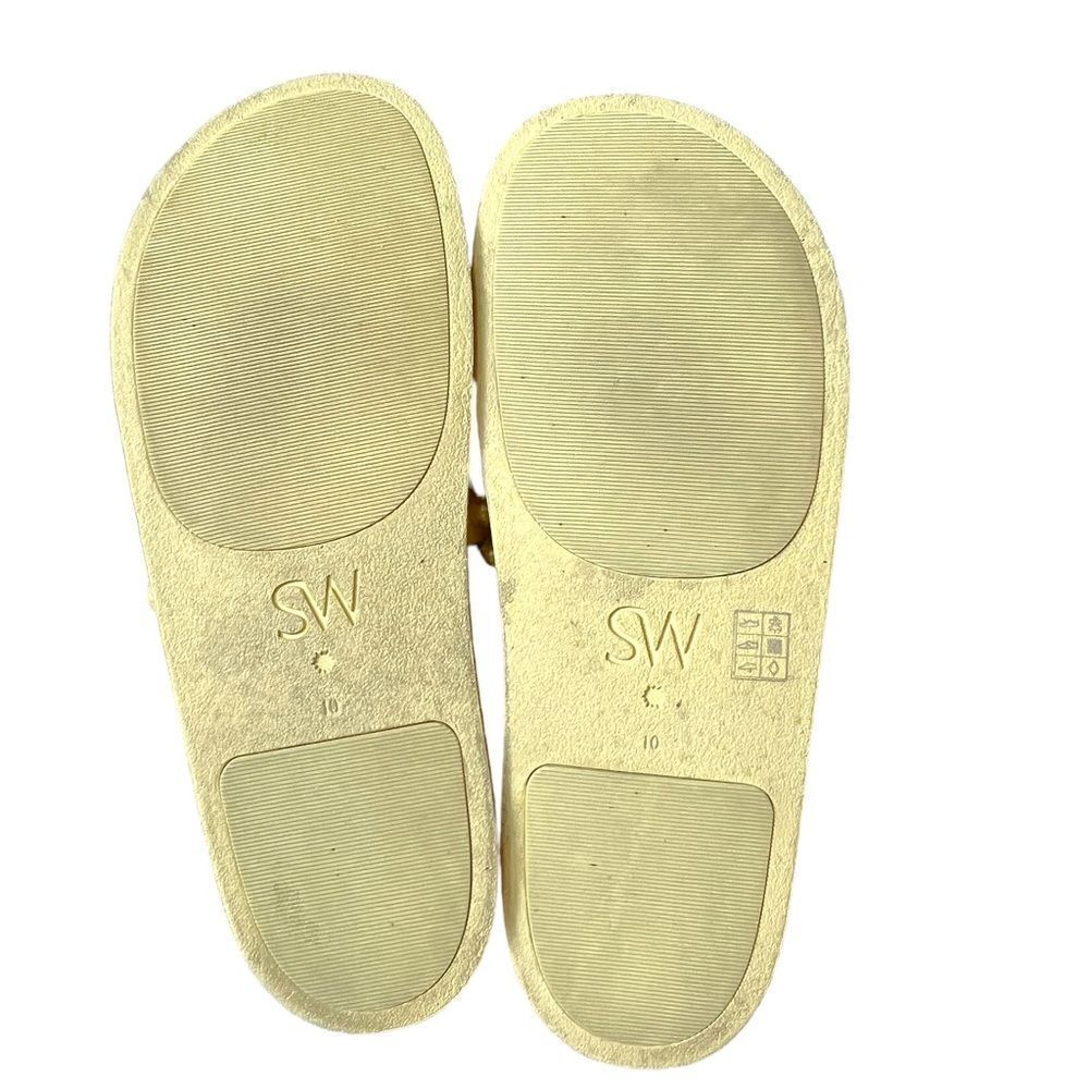 Stuart Weitzman Sunny Yellow Studded Slide Sandals - Picture 7 of 10